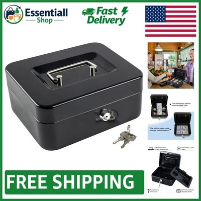 Versatile Cash Drawer with Key Lock - Well-Organized Storage for Home & Business