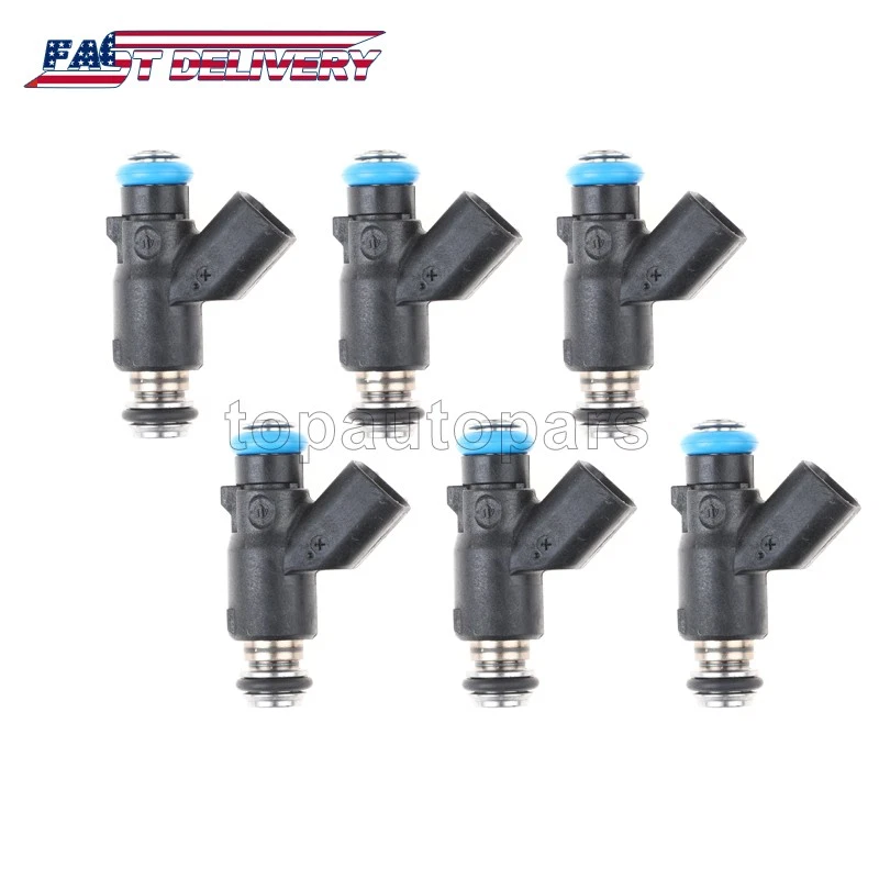 6 piezas inyectores de combustible 12592648 para Chevrolet Impala Malibu Pontiac G6 Saturn Vue Foto 2 de 4