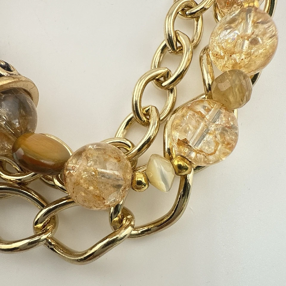 Pulsera Studio Barse Cuentas Ojo de Tigre Multi Hilo Bronce HSN Gema Tono Dorado Foto 4 de 4