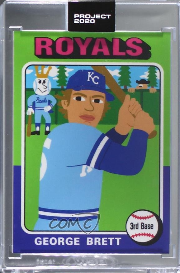2020 Topps Project 2020 1975 Topps /10757 George Brett Keith Shore #102 HOF fo7