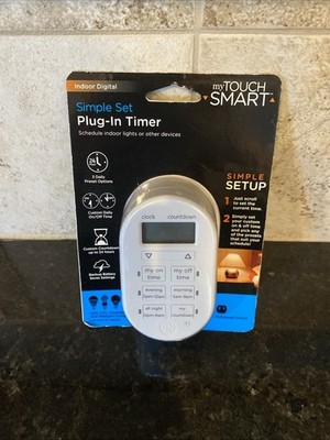 My Touch smart Simple Set Plug in timer New/Sealed