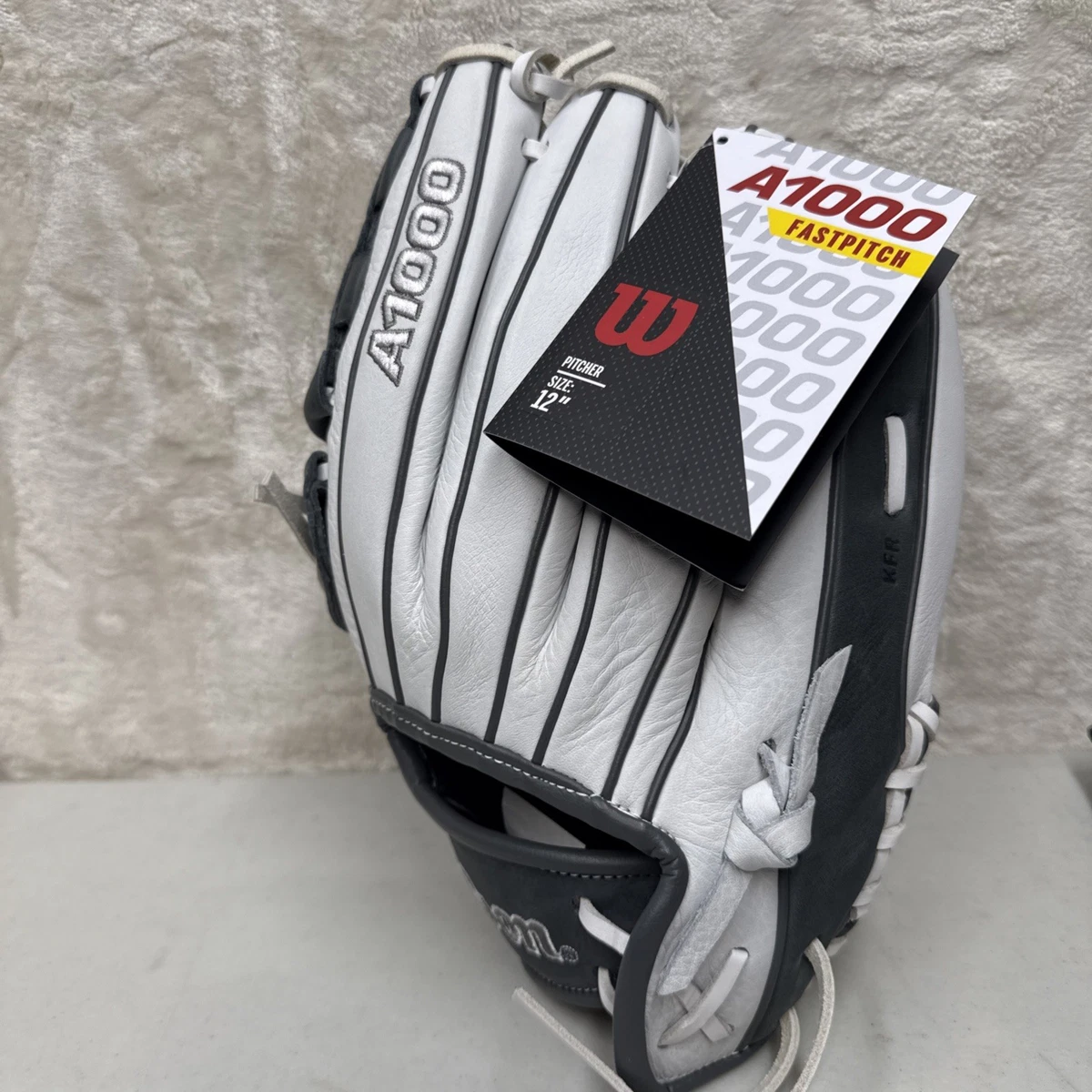 Guantone Baseball Esterno 12.5 Pelle Destro Nero/Blondo/Bianco – Chiusura A Stringa
