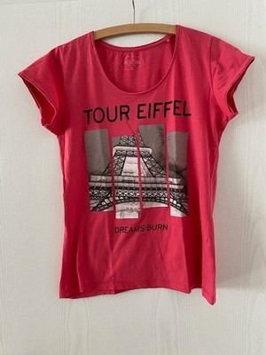 Damen T-Shirt**Laura Torelli collection**rubi  rot mit Druck **Gr. M**gebraucht*