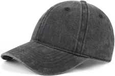 Zylioo Small Size Washed Baseball X-Small-Small, Black-fits 21"-22" 