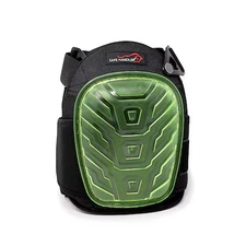 SAFE HANDLER BLSH-HD-PVC-KP-2G Professional Crystal Gel Knee Pads, Green,  PR