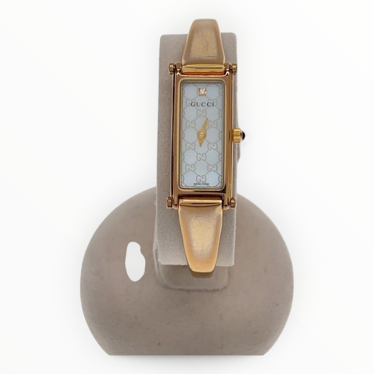 GUCCI 腕時計 GUCCI Quartz Watch White Gold Men 7295 | eBay