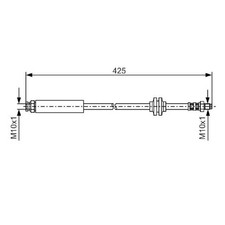 2x Bremsschlauch vorne für Alfa Romeo Mito 955 | 24153687