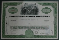 The Grand Union Company 1964   3 Shares