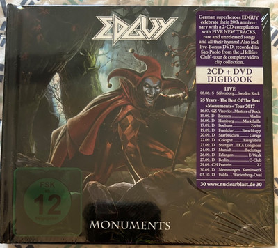 EDGUY MONUMENTS 2CD/DVD DELUXE EDITION BRAND NEW AND SEALED!