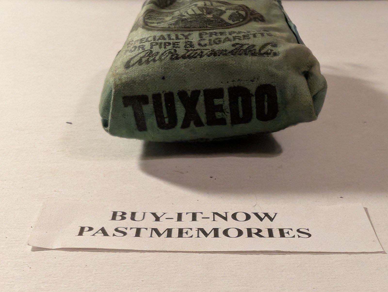 "PATTERSON'S TUXEDO" VINTAGE ADVERTISING SMOKING PIPE TOBACCO BAG
