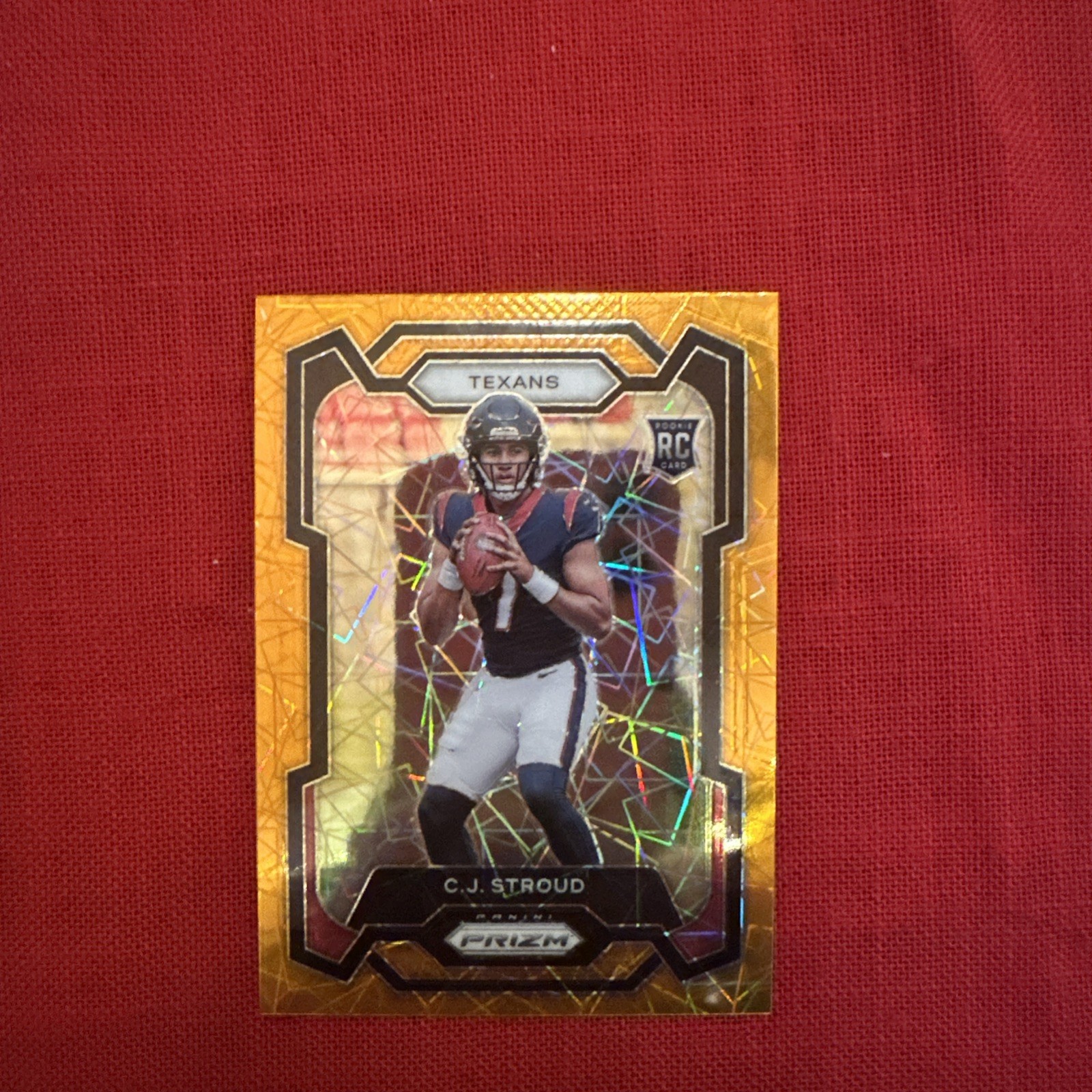 2023 Prizm CJ Stroud Orange Lazer Prizm RC #339 Houston Texans
