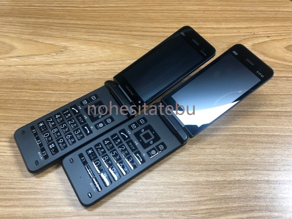 KYOCERA KYF42/KYF44 GRATINA 4G WIFI KEITAI ANDROID Black FLIP