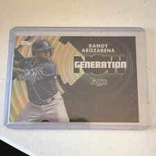 Topps 2022 Series 2 Generation Now Randy Arozarena GN-55 Gold /75 Rays
