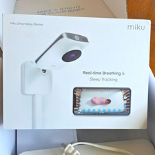 Miku Smart Baby Monitor Wi-Fi Camera, Digital Display, Smartphone Capable, White