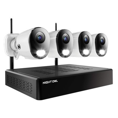 10 Channel 4K Wi-Fi NVR Security System with 1TB Hard Drive and 4 Wi-Fi IP 2K De