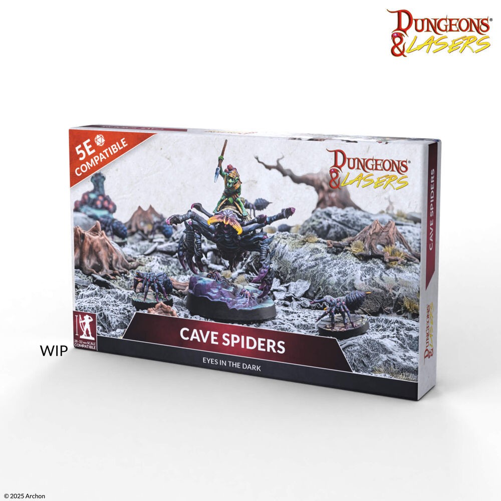 Archon Studio - DNL0133 - Dungeons & Lasers - Cave Spiders - New