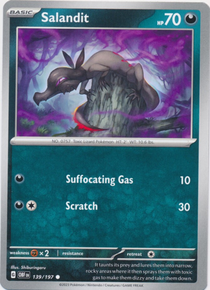 Salandit - 139/197 - Common - Near Mint
