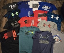 Boys Athletic Clothing Lot Of 15 Pieces Under Armour Nike - Size Youth Medium