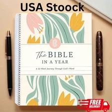 The Bible in a Year 52 Week Study Guide &Through God’s Word Christian Devotional