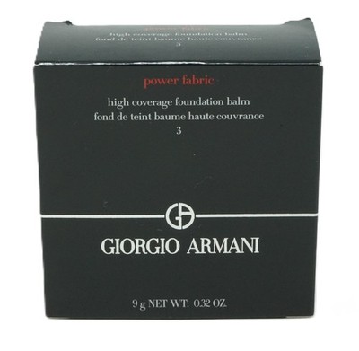 Giorgio Armani power fabric high coverage Nr 3 Foundation balm  9g