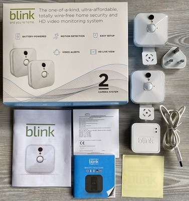 Blink Indoor kabelloses 1x Kamerasystem HD Video Live View 2-Wege Audio weiß
