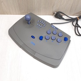 Sega Saturn Console with 2 Virtua Stick controllers & 5 games Japan White tested