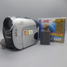 Canon DC301 Handheld DVD-RW Camcorder Silver Tested