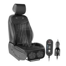2025 Upgraded Cooling Car Seat Cover Front Seat, 12V-24V Fashion Black