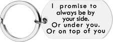 Boyfriend Girlfriend Lovers Keychain Gift Husband Wife Couples Key Ring...