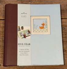 HALLMARK BABY Boy FIVE-YEAR Memory BOOK 3-Ring BINDER 10 x 10.75 NEW Other