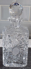 Vintage Stunning Bohemia Lead Crystal Glass Whisky Decanter