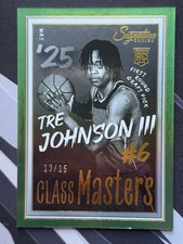 2025 Panini Signature Series Tre Johnson III Green Class Masters /15 Wizards RC