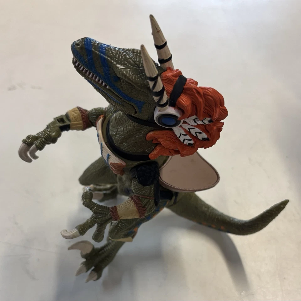 Figura de acción de dinosaurio Turok Tribal Raptor 1999 Velociraptor compañeros de juego sueltos Foto 4 de 4