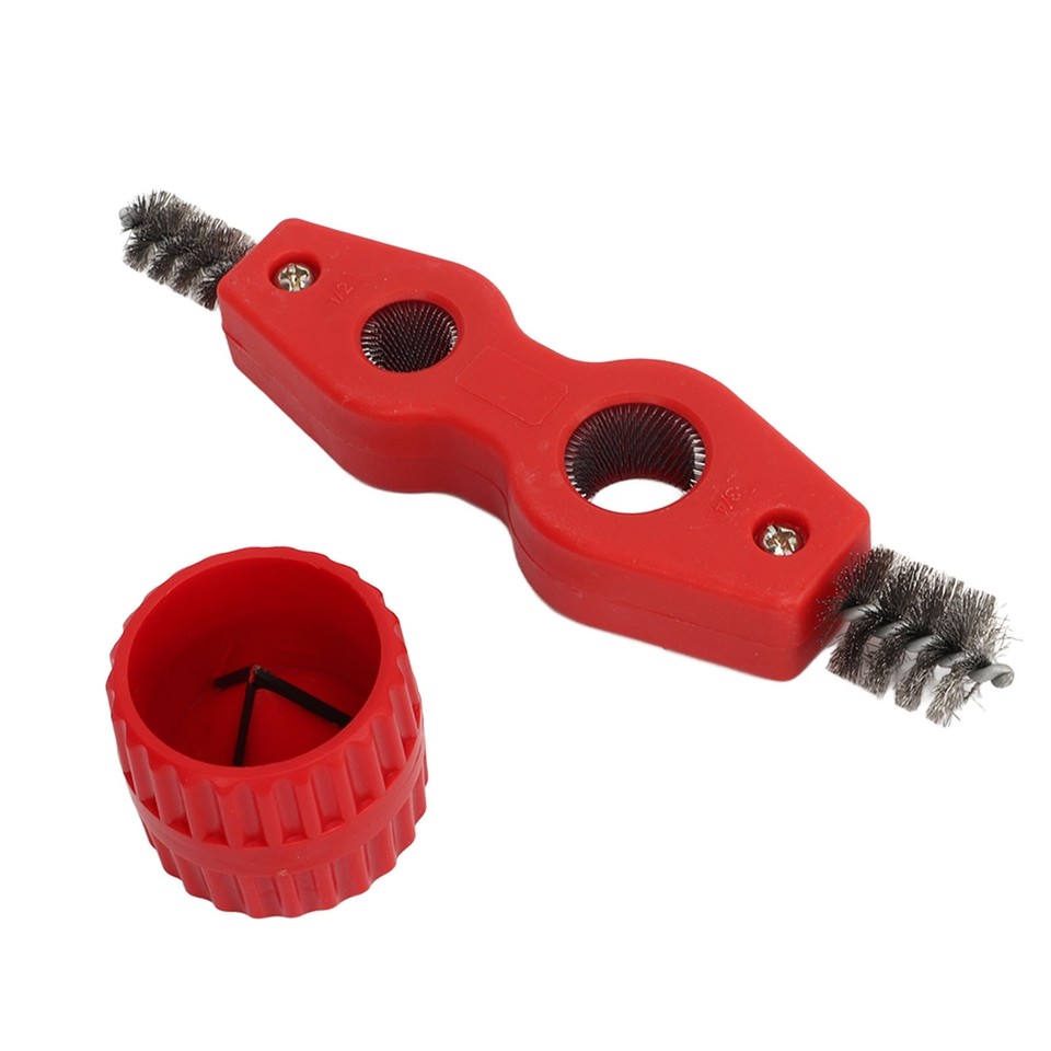 Red Color Copper Pipe Cleaner Reamer With Pipe Cleaning Brush Copper ...