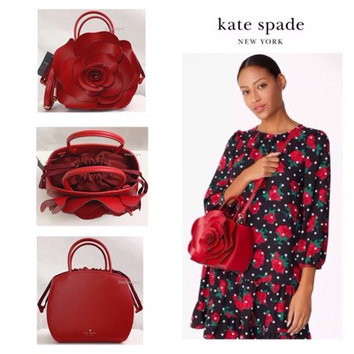 kate spade NEW YORK すてる アザーフローラ3Dローズクロスボディ