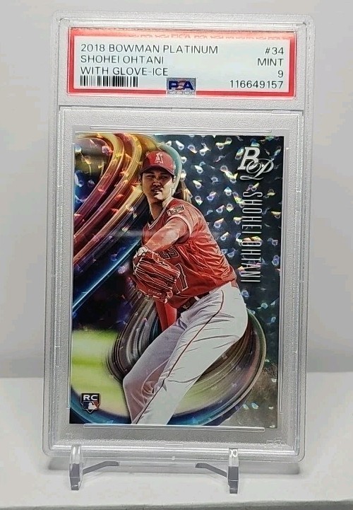 Shohei Ohtani 2018 Bowman Platinum #34 Ice (With Glove) Price