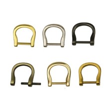 Metal Detachable Openable Screw D Ring Clasp Handbag Purse Strap Belt 17 mm G