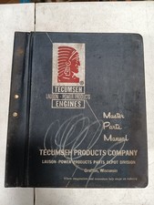 Tecumseh Master Parts Manual 1970s-80s, Diagrams, Breakdowns, Cross Ref
