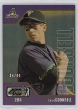 2002 Upper Deck 40 Man Electric Rainbow /40 Craig Counsell #661 00em