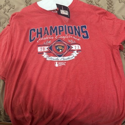 Florida Panthers 2023 Easter Conference Champions T Shirt Size Xl