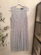 Women’s silver lace midi dress