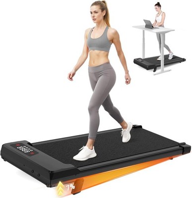 HomeFitnessCode Walking Pad Laufband 7% Neigung Laufbänder für Zuhause 2,5 PS