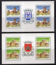 Portugal 1986 Castles Braga & Braganca Sheets of 4 MNH #1663-4