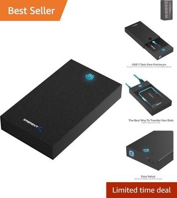 Elegant USB 3.0 Aluminum Enclosure for 2.5  & 3.5  SSD/HDD with LED Indicator