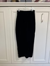 VTG Glam Black Velvet Long Skirt 8/10