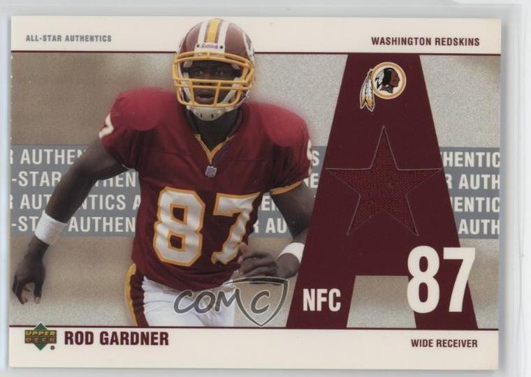 2002 UD Authentics All-Star Authentics Rod Gardner #AA-RG 0g2y