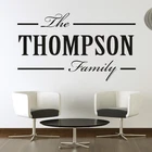 Personalised Family Surname Wall Art Sticker