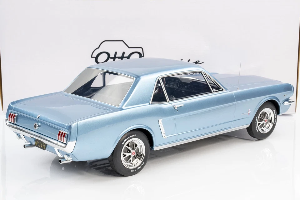 Otto Mobile - Hard Top Ford Mustang 1:12 1965 Blu Pony - Edizione Limitata Res... - Immagine 2 di 4