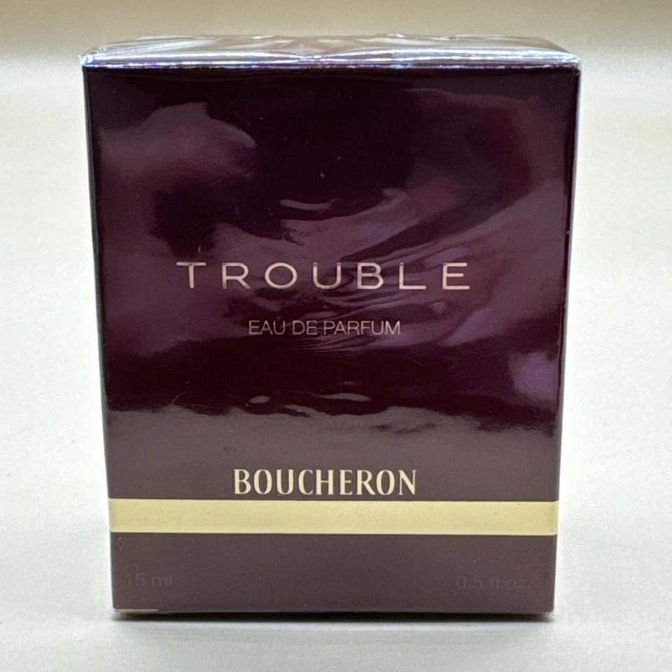 Boucheron Trouble Eau de Parfum 0,5 OZ 15 ml Perfume Mujer Vintage Nueva Caja Sellada Foto 2 de 4