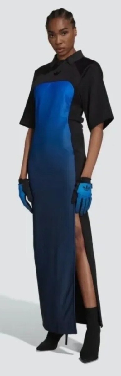 Adidas Originals Blue Version Maxi Dress Size Large US | eBay